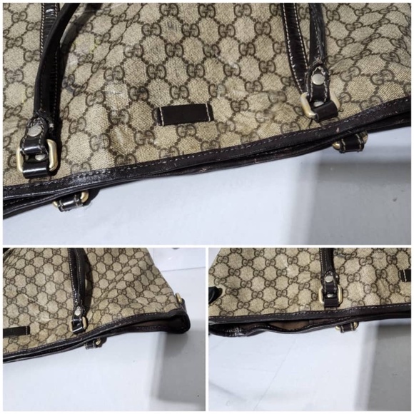 Authentic Gucci Medium GG Plus Joy Tote Bag Black/Beige - Picture 9 of 16